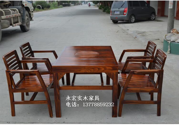 Nhà sản xuất tùy chỉnh bánh trà sữa món tráng miệng cửa hàng đồ nội thất nhà hàng bàn ăn + ghế ăn hình chữ nhật 10 giường gỗ đẹp