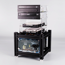 QDIY computer case aluminum profile power bracket DIY modified bracket suitable for ATX large power hard drive bracket