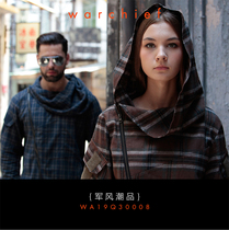 WARCHIEF Chief Mens and Womens Assassins League Tactical Hoodie Plaid Diagonal Zipper Breathable Plaid Shirt