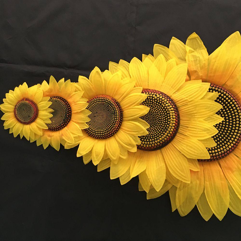 Kindergarten dance simulation flower sunflower Creative School Games Opening ceremony Admission ceremony Hand-held props phalanx