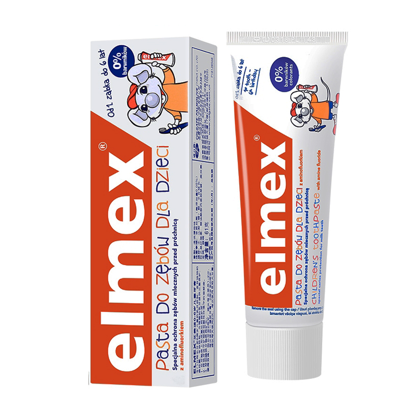 Swiss ELMEX Aimey suitable children toothpaste with fluorine 500PPM anti-tooth fixation tooth repair tooth enamel low grinding
