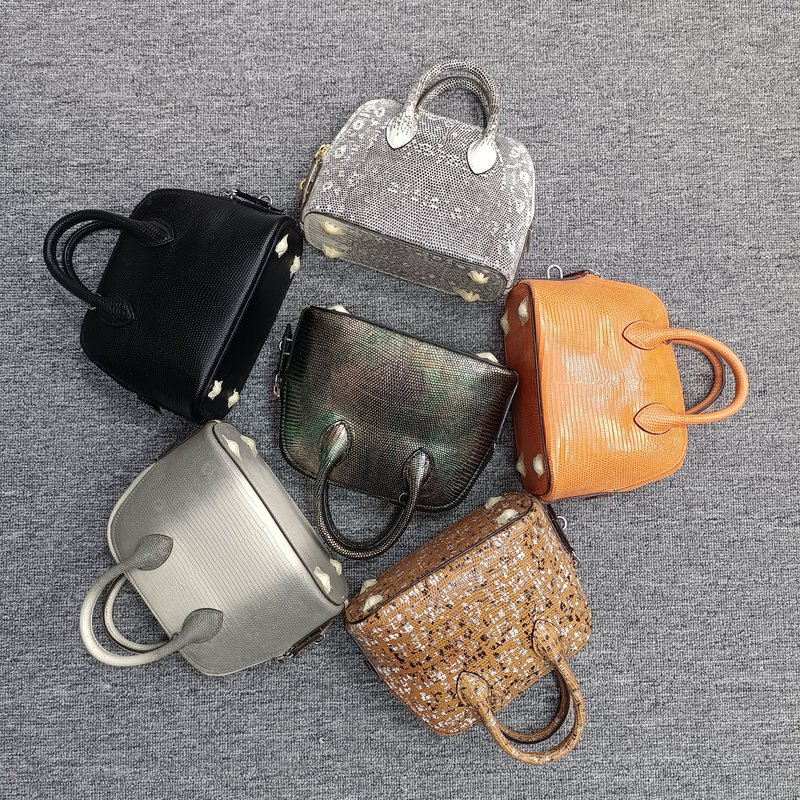 Rare Leather Bag, Lizard Skin Small Shell Classic Handbag, Crossbody Bag, High-End Genuine Leather Women's Handbag 2025
