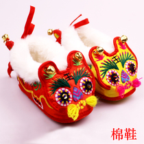 Специальная цена-чистовая вышивка для детской тигровой туфли-туфли на голове тигрица-туфли на 100 дней в новогоднюю