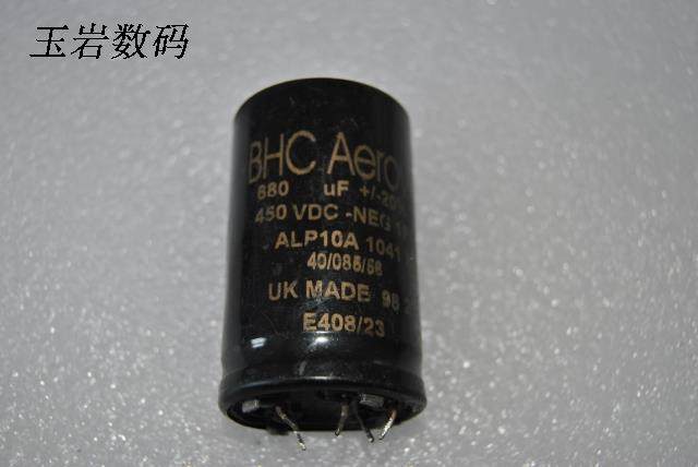 Dismantling machine UK BHC aerovox 680uf 450v Five foot high pressure filtering electrolytic capacitor-Taobao