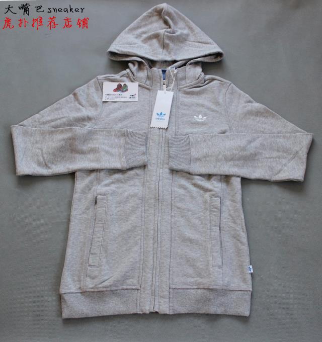 Counter chính hãng Adidas Adidas clover áo khoác dệt kim trùm đầu F77912 F77913 - Áo khoác thể thao / áo khoác áo khoác gió thể thao nam