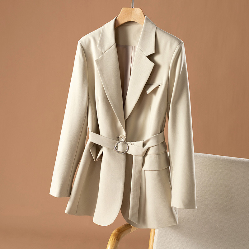 Gentle and gas field and long sleeves Leisure routine conspiculy slim fit waist lady autumn and winter small suits