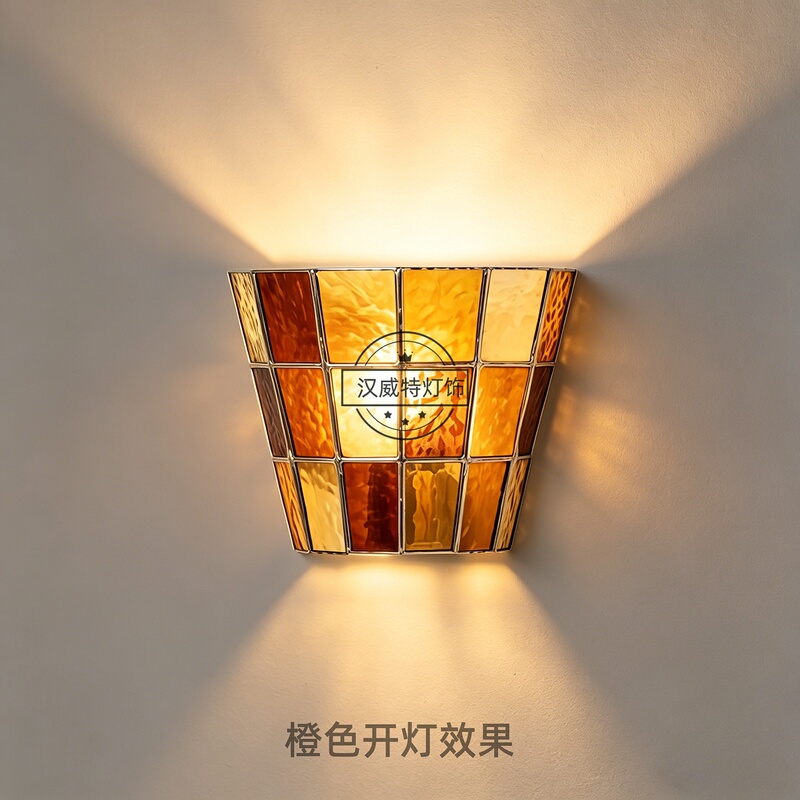 French-Style Wall Lamp Fun Guy Bedside Living Room Mid-Century Retro Staircase Corridor Aisle American Art Decorative Lamp