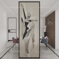 Starter glass screen partition Italian living room cover home decoration abstract light luxury porch modern simple porch