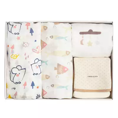 carina design new gauze gift box infant set newborn gift full moon gift