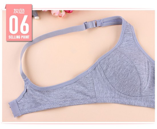 Cotton nguyên chất không có vòng thép học sinh trung học cơ sở thiết lập đồ lót thời kỳ phát triển cô gái áo ngực cotton kích thước lớn phần mỏng ngực áo ngực nhỏ áo lót thể thao