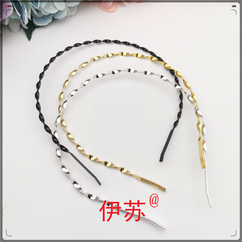 Hair Stirrup Hair Stirrup Adult Head Accessories Temperament Hair Clip Press Hair Anti Slip Gold Color Color Black Handmade DIY Accessories