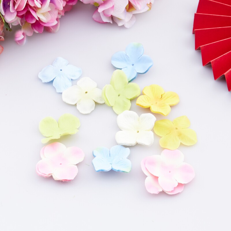 4 sides flower petals handmade DIY handmade cloth art embossed accessories Material bag hair accessories Flowers Flowers Flakes