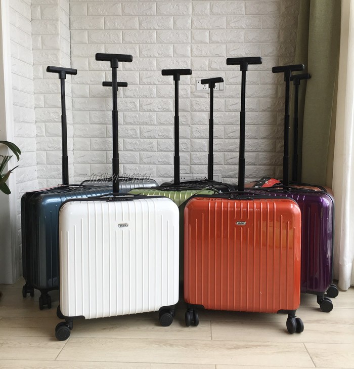 Đẹp Xuất khẩu nguyên chất PC xe đẩy trường hợp siêu nhẹ Vali đơn cực phổ bánh xe sinh viên vali 22 inch 26 inch nữ - Va li vali kéo trẻ em