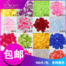 Simulated rose petals wedding confession decoration hand-spreading flowers Valentines Day proposal romantic wedding room decoration supplies