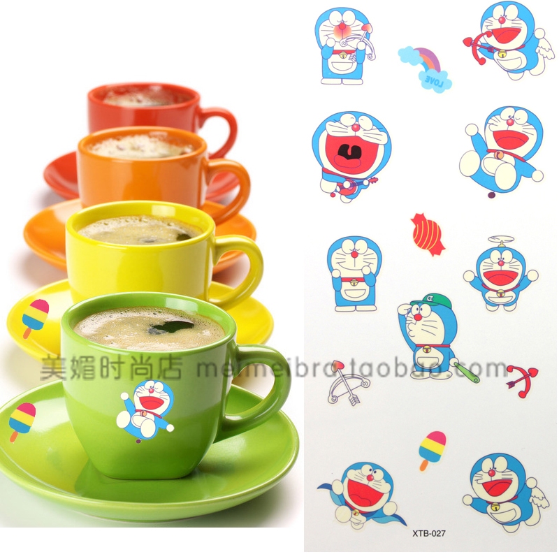 Tattoo stickers waterproof cartoon jingle cat Doraemon robot cat children's birthday gift club a children's sticker