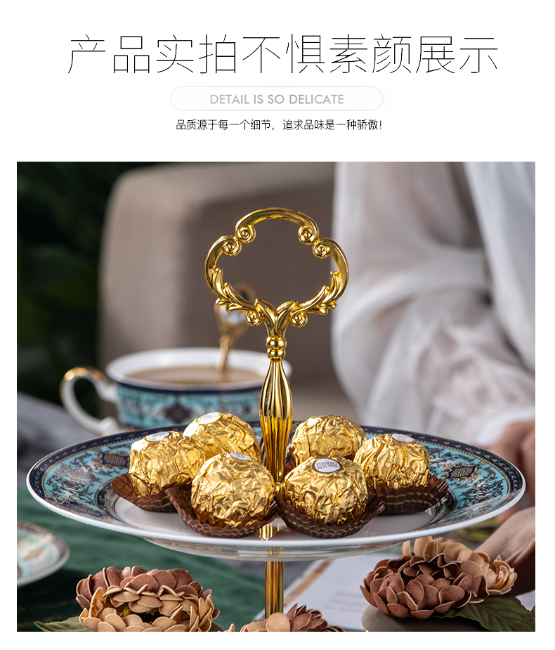 Ipads China tea tray afternoon snack snacks frame of fruit dried fruit tray two layer three layer multi - layer cake home gifts