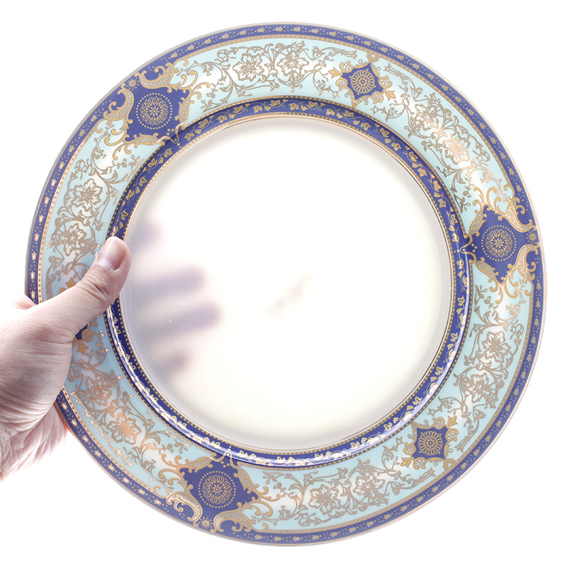 Dishes European ceramic bowl of plates of ipads porcelain available household microwave tableware western - style porcelain