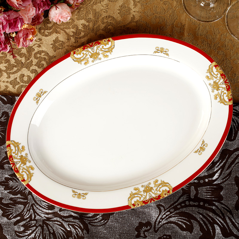 Ou ipads porcelain tableware home outfit ceramic bowl which suits for Chinese style wedding gift box