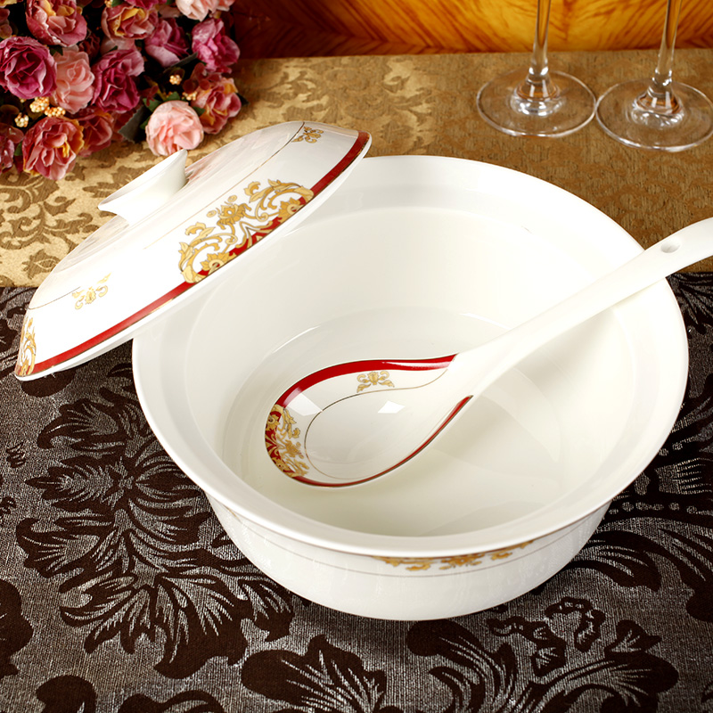 Ou ipads porcelain tableware home outfit ceramic bowl which suits for Chinese style wedding gift box