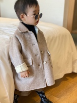 High-end Korean double-sided cashmere wool coat for men and women