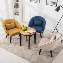 Nordic single sofa chair modern simple lazy sofa small apartment personality creative balcony bedroom small sofa