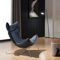 Recliner Net red lazy sofa Nordic Snail chair bedroom modern simple leather leisure chair single sofa