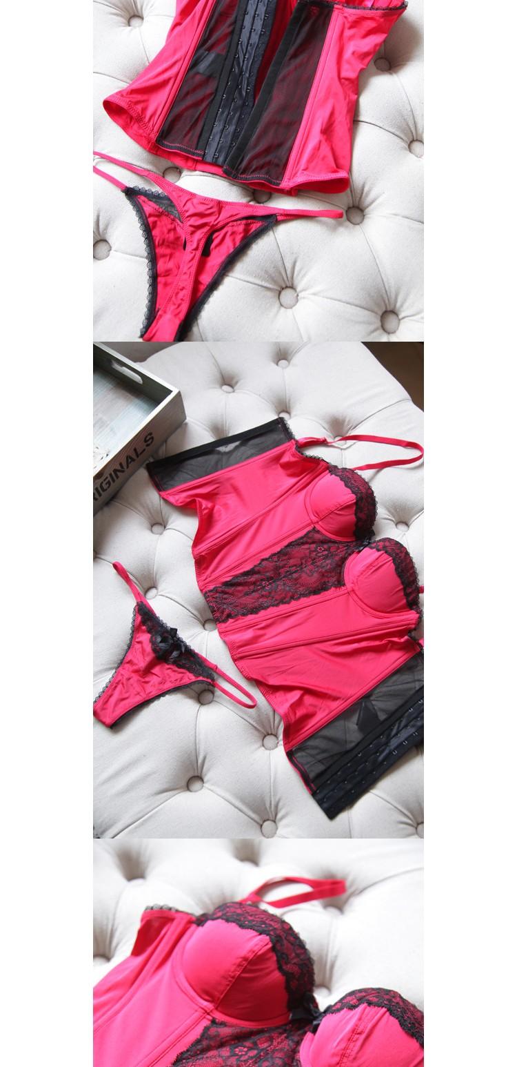 01 Châu Âu và Hoa Kỳ dây đeo vai lớn màu đỏ có thể tháo rời với corset chống trượt nhỏ ngực cơ thể mm phù hợp với corset ống hàng đầu áo định hình nữ