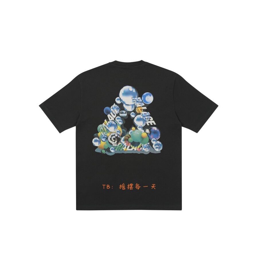 (on the way) PALACE BUBBLING T-SHIRT bubble bubble triangle short sleeve T-shirt