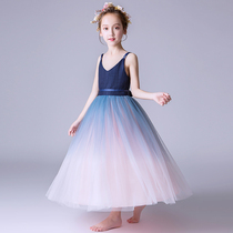 Girl Gown Dress Children Princess Dress 2019 New Flower Boy Dress Childrens Piano Performance Little Presenter Plays Out