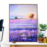 Пейзаж кросс 2022 Новая линейная вышивка в гостиной спальня ресторан европейский стиль сама лаванда