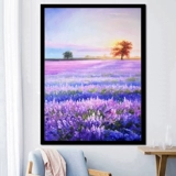 Пейзаж кросс 2022 Новая линейная вышивка в гостиной спальня ресторан европейский стиль сама лаванда