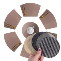 [4 штуки] фанат хаки/43*30*Отправить 4 куски 10 см круглой чашки