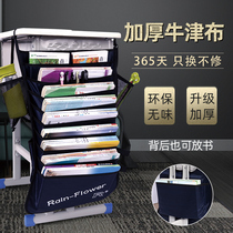 Book bag Student desk storage desk High school student large capacity multi-function book stand creative simple thickened desktop without buckle Hanging book bag Hanging bag storage bag Desktop book finishing artifact