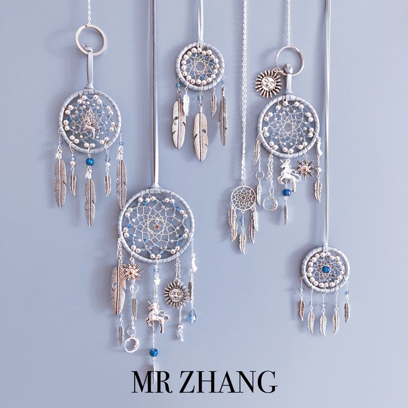 MR ZHANG original dream catcher keychain necklace Car pendant Unicorn birthday gift souvenir ins wind