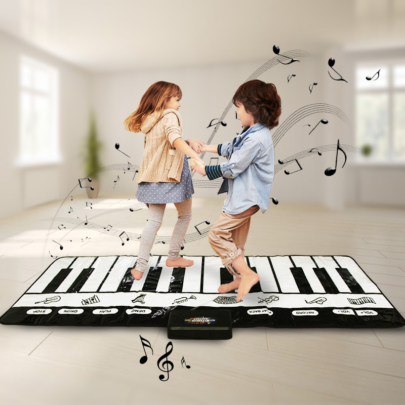 Children's feet on piano Music blanket Baby pedanically anti-slip baby Puzzle Dancing Blanket Male Girl Presents