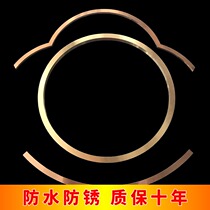 Arc stainless steel edge strip ceiling decorative line background wall arc edge strip metal titanium gold bar customization