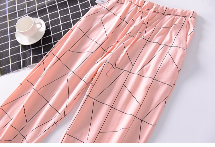Quần pyjama cotton mùa thu và mùa đông Quần cotton cho phụ nữ mang thai lỏng lẻo phần mỏng mỏng Quần nhà cỡ lớn có thể mặc bên ngoài shop quần áo nam
