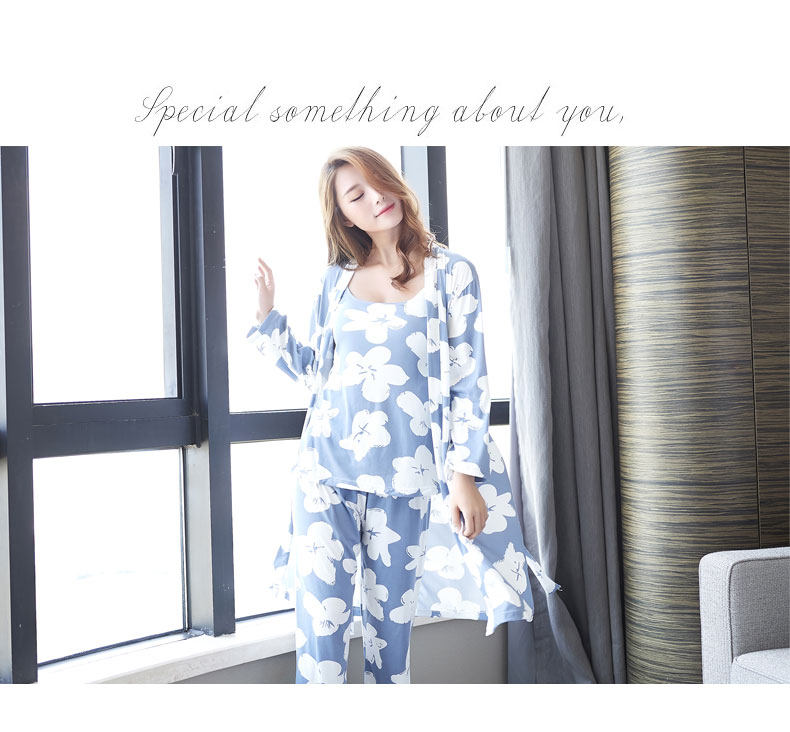 Imported cotton pajamas gown Japanese sexy winter 