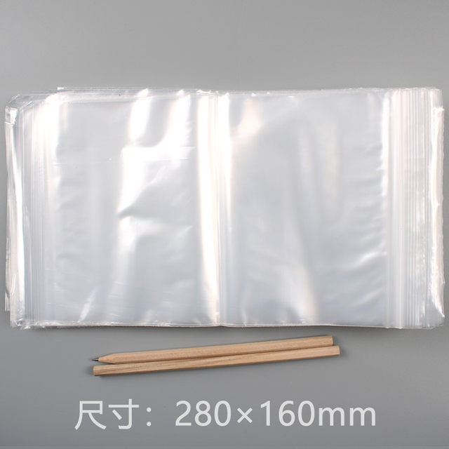 100 pieces of VAT invoice bags, transparent ziplock bags, invoice bags, special ziplock bags for VAT invoices, 28X16cm thick tax invoice transparent bags