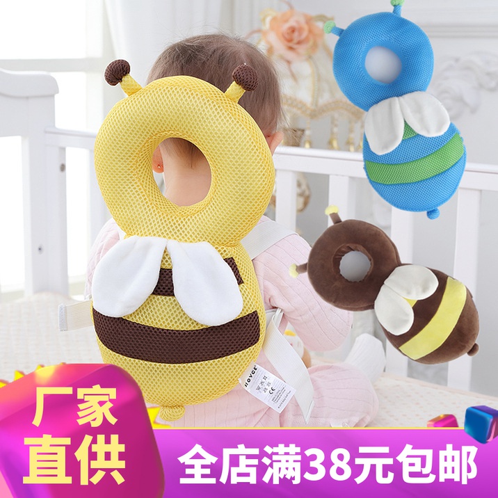 Baby School Step Anti-Fall Head Protection Cushion Baby Learn Walking Child Summer Head Care Pillow Hat Anti-Fall Crash Pillows