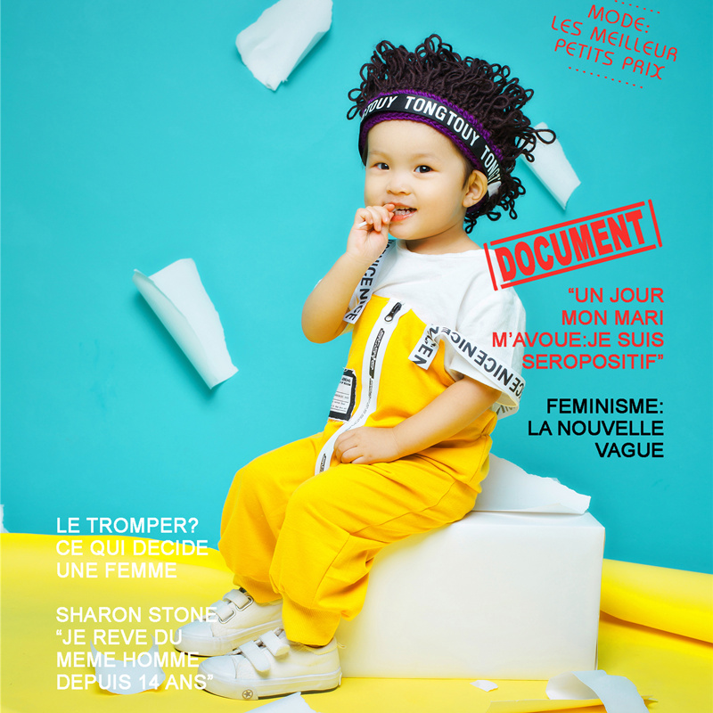 2021 - New Children's Photography Clothing Studios 1 - 2 year old boy photographs the clothes in Han edition and outside