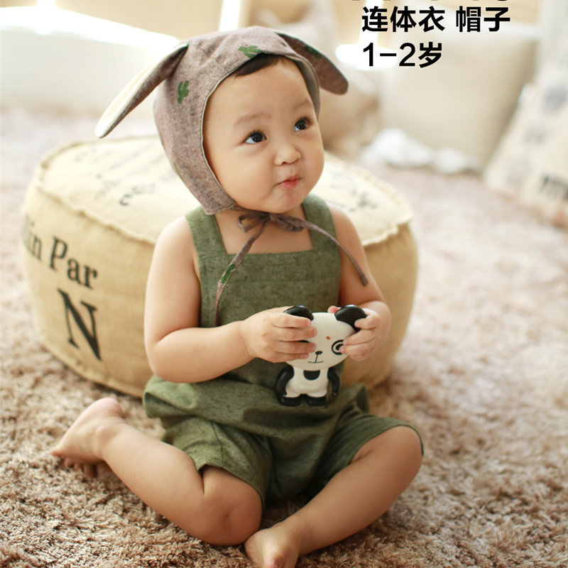 2018 Exhibition new children Photographic clothing photo gallery Korean men and women 1 year old baby theme Write a real photo clothes