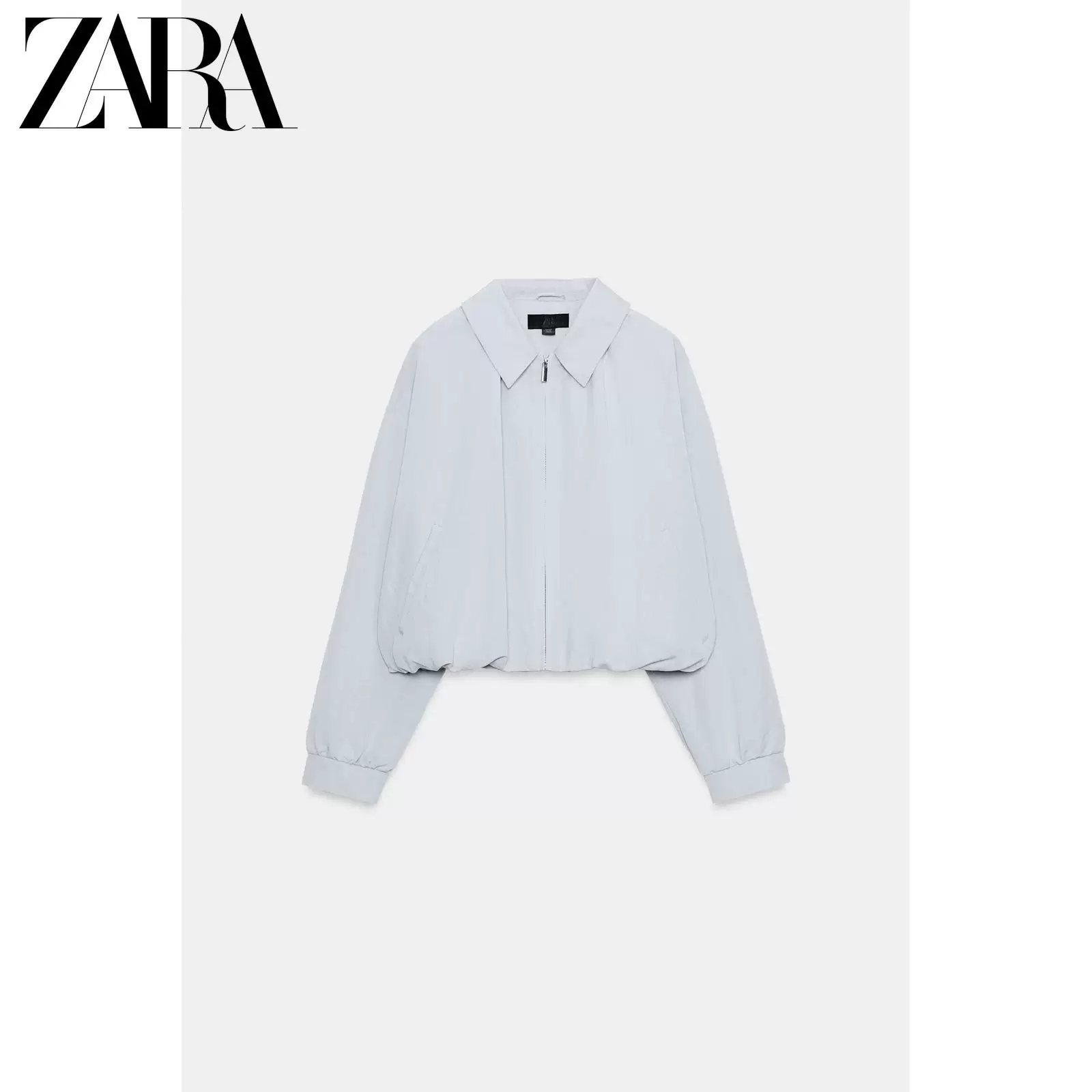 Весенне-летний новый поступление ZARA женская куртка-бомбер с длинным рукавом 'balloon' 6318039 403