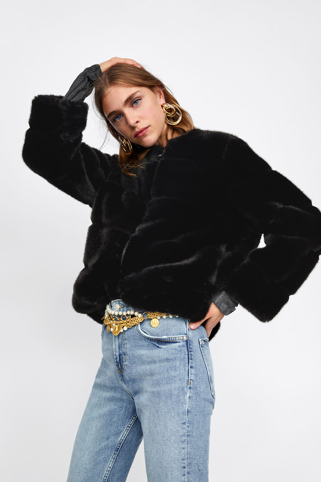 Manteau de fourrure femme ZARA - Ref 3174728 Image 12