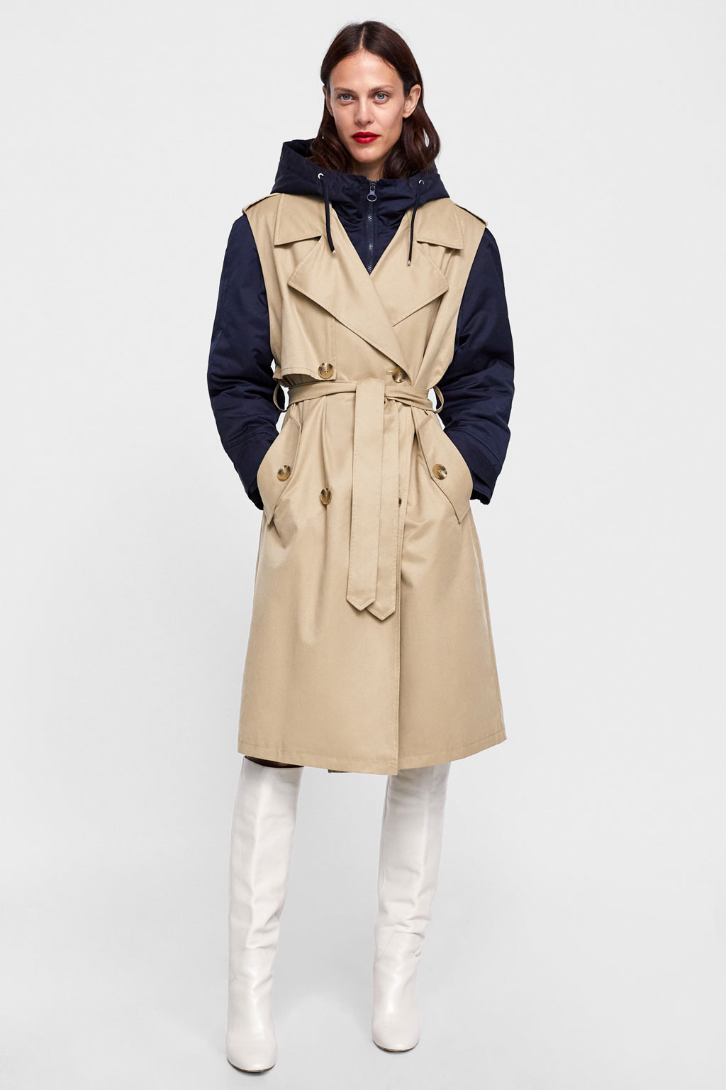 Trench pour femme ZARA en Coton - Ref 3225745 Image 11