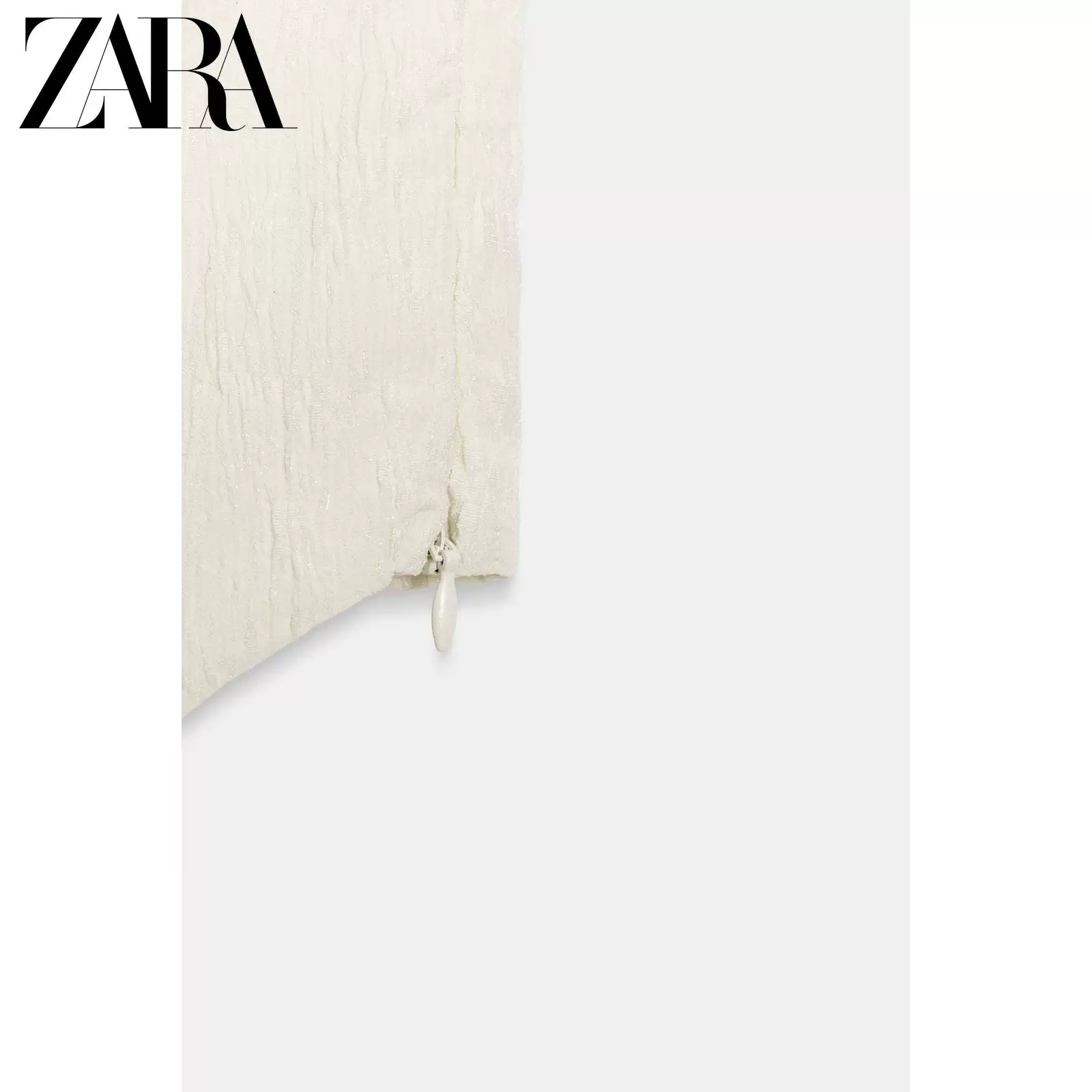 Корсетный топ ZARA женский прямой вырез, открытые плечи, текстурная ткань с подкладкой, весна/лето
