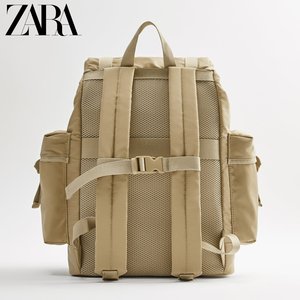 ZARA  男包 米色探险者尼龙实用背包 13201820102