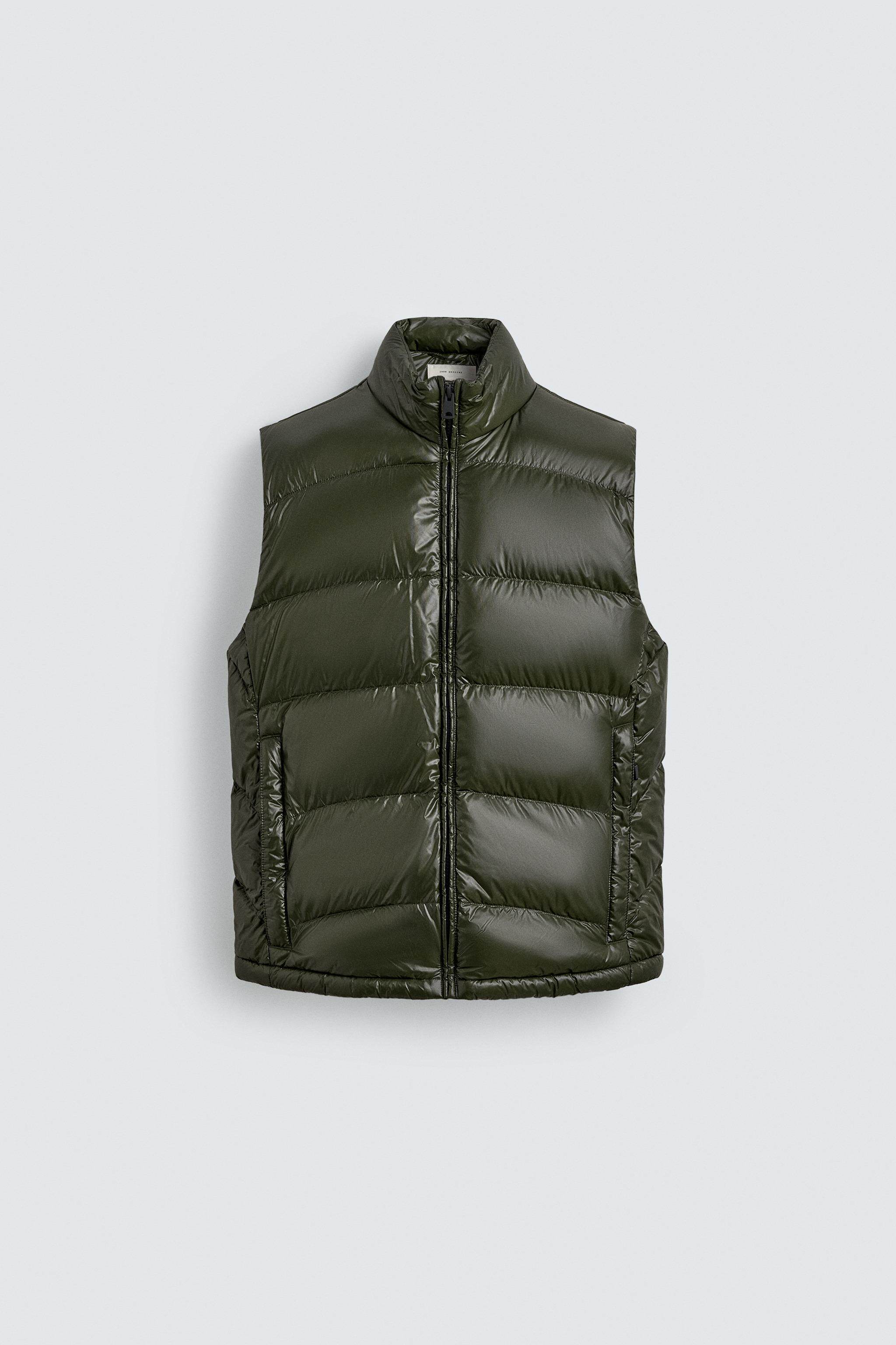 Пуховой жилет zara[origins] 男装 修身直筒棉服立领羽绒马甲背心 4302213 552