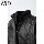 Осенние новинки ZARA2026, детская одежда для девочек, куртка с эффектом кожи с двойными лацканами, куртка 0562708 800 mini 3