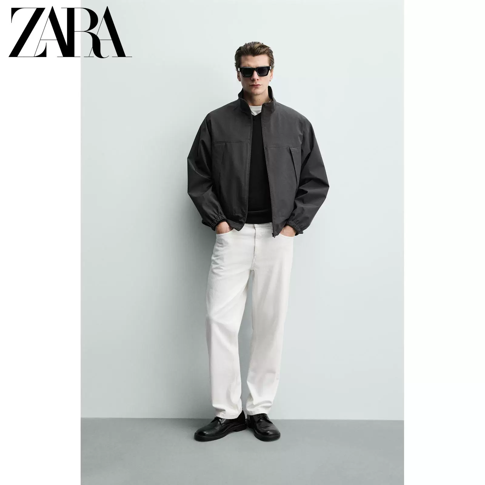 Летняя легкая и тонкая водонепроницаемая куртка ZARA, свободный прямой крой